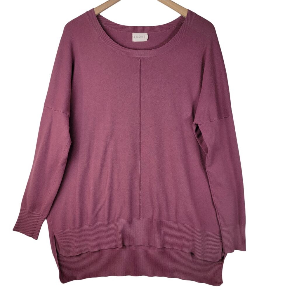 Dreamer Womens Mauve/ Dusty Rose Oversized Sweater Size Sm/Med
